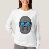 Monkey met zonnebrillen t-shirt (Voorkant)