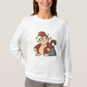 Monkey met zonnebrillen t-shirt (Voorkant)