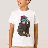 Monkey met zonnebrillen t-shirt (Voorkant)