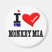 MONKEY MIA - I Love Magneet (Voorkant)