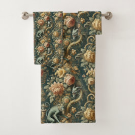 Monkey Minion Mischief - Gotisch Victoriaans Bad Handdoek