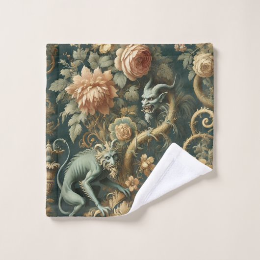 Monkey Minion Mischief - Gotisch Victoriaans Bad Handdoek (Wasdoekje)