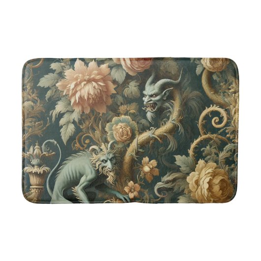 Monkey Minion Mischief - Gotische Barok Badmat (Voorkant)