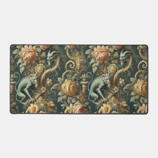 Monkey Minion Mischief - Gotische Barok Bureaumat (Voorkant)