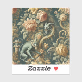 Monkey Minion Mischief - Gotische Barok Sticker