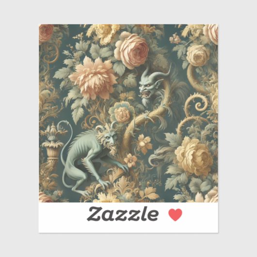 Monkey Minion Mischief - Gotische Barok Sticker (Vel)