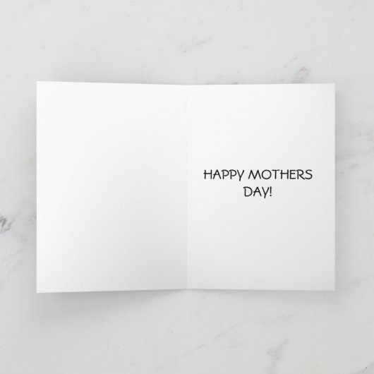 Monkey Moederdag/Verjaardag Kaart Mum (Binnen)