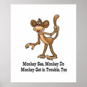 Monkey, Monkey Do, Monkey krijgt ook problemen. Poster (Voorkant)