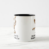 Monkey, Monkey Do, Monkey krijgt ook problemen. Tweekleurige Koffiemok (Center)