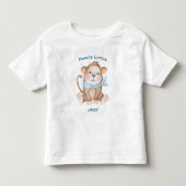 Monkey Monogram Baby Jongen Kleinzoon Kinder Shirts (Voorkant)