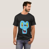 Monkey Monster Face Mannen vrouwelijke kostuum Hal T-shirt (Voorkant volledig)