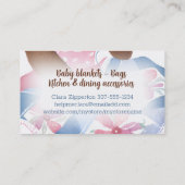 Monkey naaien quilter quilten naaister visitekaartje (Achterkant)