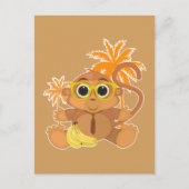 Monkey Nerd Briefkaart (Voorkant)