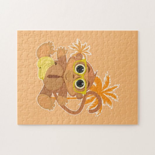 Monkey Nerd Legpuzzel (Horizontaal)