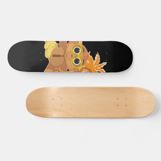 Monkey Nerd Persoonlijk Skateboard (Horizontaal)