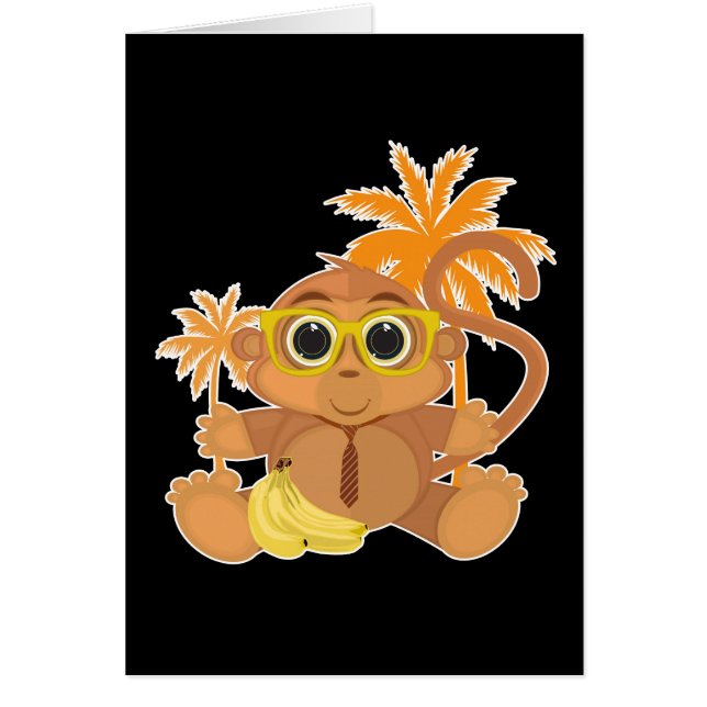 Monkey Nerd - Zwart (Voorkant)