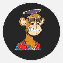 Monkey NFT Ronde Sticker