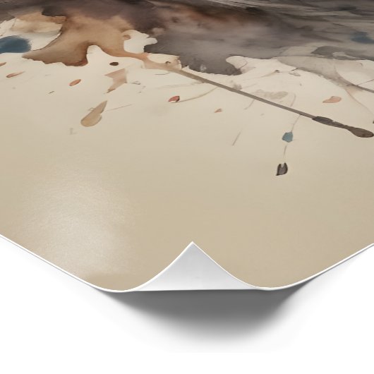 Monkey No 2 Glanzend Poster (Hoek)