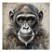 Monkey No 3 Glanzend Poster (Voorkant)