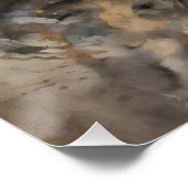 Monkey No 3 Glanzend Poster (Hoek)