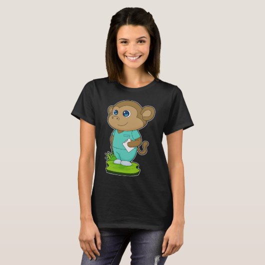 Monkey Nurse Note T-shirt (Voorkant volledig)