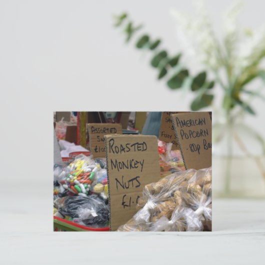 Monkey Nuts Briefkaart (Staand voorkant)