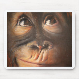 Monkey Oil Painting Funny Face Kerra Lindsey Muismat