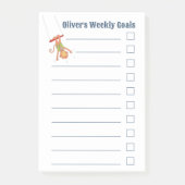 Monkey on a Trapeze Kid Weekly Goals Notes (Voorkant)
