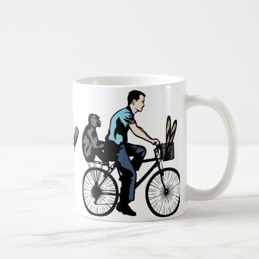 Monkey on Bike Koffiemok (Rechts)