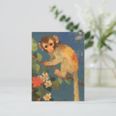  Monkey Painting Briefkaart (Staand voorkant)