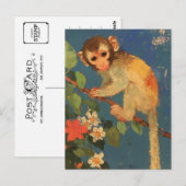  Monkey Painting Briefkaart (Voorkant / Achterkant)