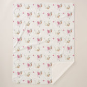 Monkey Party Birthday Cadeaupapier II Sherpa Deken (Voorkant)