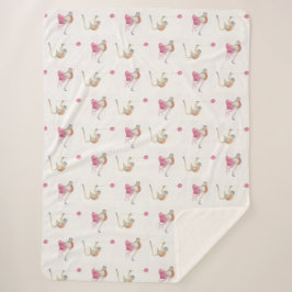 Monkey Party Birthday Cadeaupapier II Sherpa Deken