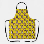 Monkey Pattern Design Yellow  Schort (Voorkant)