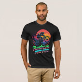 Monkey performing a bike stunt t-shirt (Voorkant volledig)