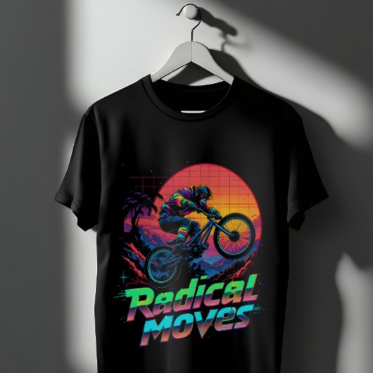 Monkey performing a bike stunt t-shirt