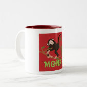 Monkey Pic Coffee-Mok Tweekleurige Koffiemok (Voorkant links)