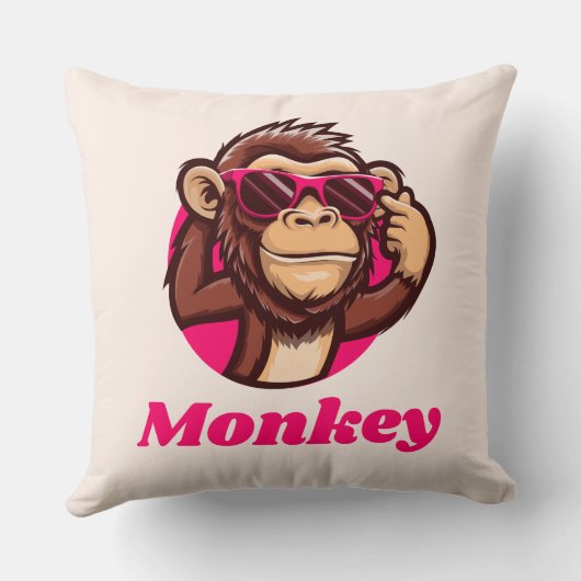 monkey pillowcase kussen (Achterkant)