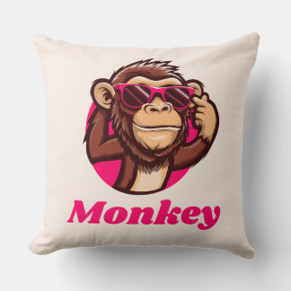 monkey pillowcase kussen
