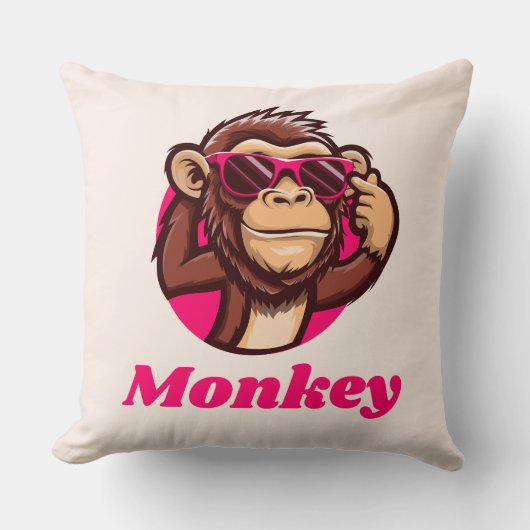 monkey pillowcase kussen (Voorkant)