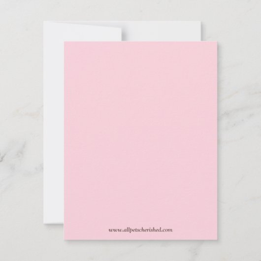 Monkey Pink Brown Girly Trendy Birthday 4,25 x 5,5 Kaart (Achterkant)