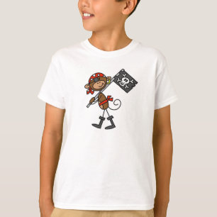 Monkey Pirate met vlagT-shirts en cadeaus T-shirt