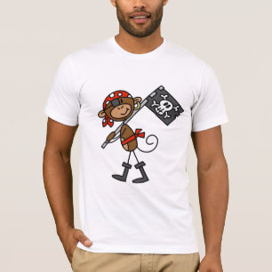 Monkey Pirate met vlagT-shirts en cadeaus T-shirt