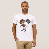 Monkey Pirate met vlagT-shirts en cadeaus T-shirt (Voorkant volledig)