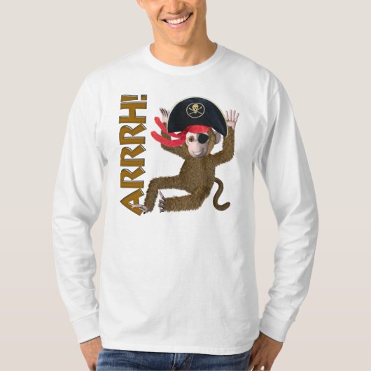 Monkey Pirate T-shirt (Voorkant)