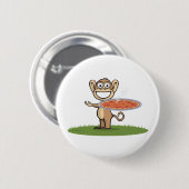 Monkey Pizza Ronde Button 5,7 Cm (Voorkant /achterkant)