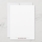 MONKEY PLAY 5x7 Bruin/Groen Baby shower Kaart (Achterkant)