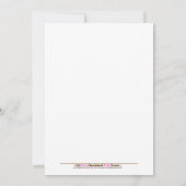 MONKEY PLAY *FOTO* Birthday-uitnodiging 5x7 Kaart (Achterkant)