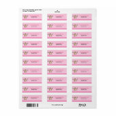 Monkey Play Roze AFDRUKBARE ADRESETIKETTEN Etiket (Full Sheet)