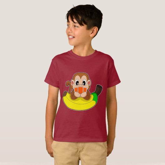 Monkey Poker kaarten T-shirt (Voorkant volledig)